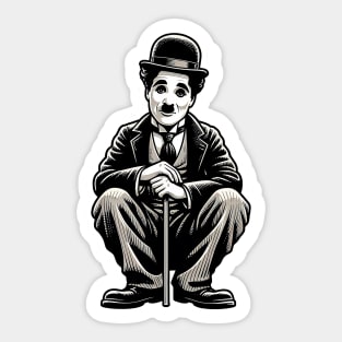 As I began to love myself - Charlie Chaplin Sticker